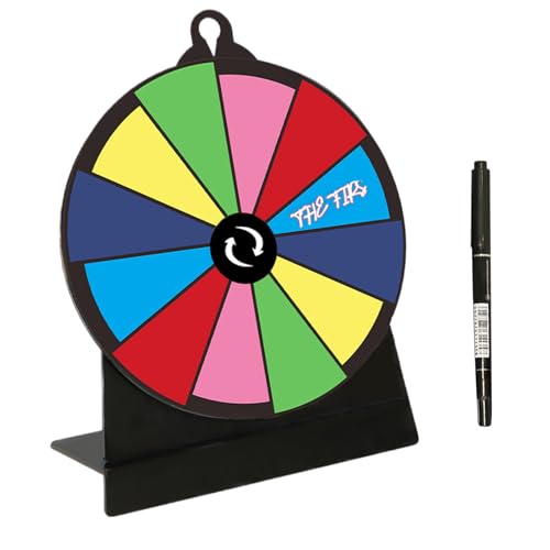 Prize Wheel, Tabletop Spinner Stand, 7.87x5.91x2.76 inches Fortune Turntable Game, Reusable Design, Stable Base for Trade Shows, Carnivals, Fundraisers, Events, Performances, Supermarkets von Veasbuu