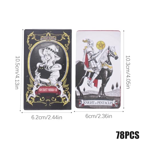 Tarot Cards, Kids Portable Tarot Deck and Beginners, 4.06x2.36 inches Mysterious Learning Board Game for Travel, Meditation, Family Gatherings, Home Use, Birthday Gift Tarot Cards, Kids Portable Tarot Deck and Beginners, 4.06x2.36 inches Mysterious Learning Board Game for Travel, Meditation, Family Gatherings, Home Use, Birthday Gift von Veasbuu