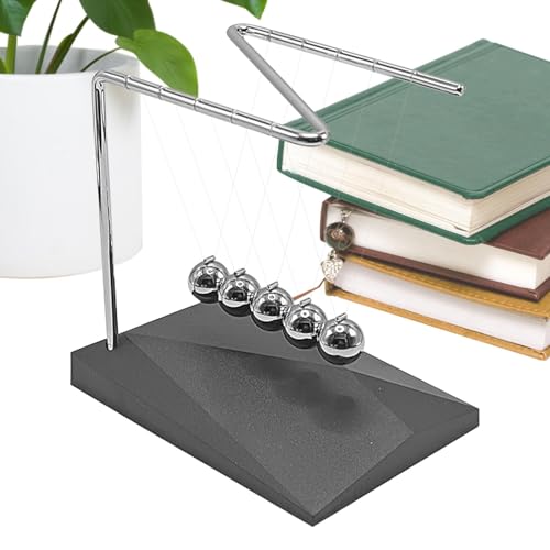 Veasbuu Newtons Cradle, Newton Balls Perpetual Motion Desk Toy, Fun Physics Desk Toy, Steel Ball Pendulum Swing, Physics Toy for Kids, Students, Teachers and Cool Science Gadget Veasbuu Newtons Cradle, Newton Balls Perpetual Motion Desk Toy, Fun Physics Desk Toy, Steel Ball Pendulum Swing, Physics Toy for Kids, Students, Teachers and Cool Science Gadget von Veasbuu
