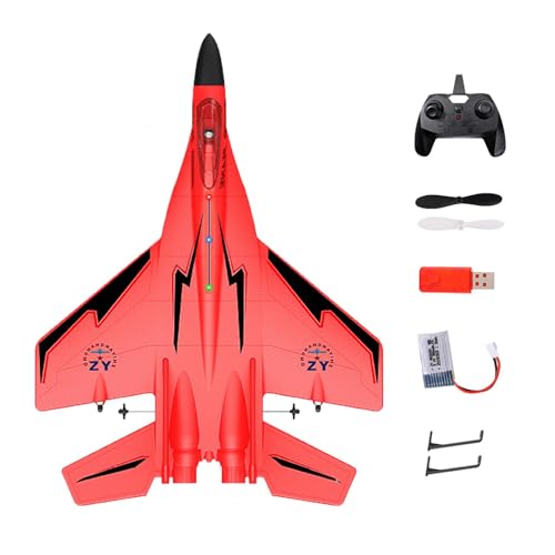 Veasbuu Rc Plane, 2.4 Ghz Remote Control Airplane Toy, Light-Up Glider Plane, Fun Drone 17.32x12.6x5.12 Inches for Kids & Adults, (Perfect for Outdoor & Flying Adventures) von Veasbuu