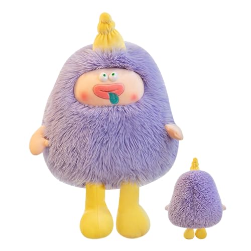 Veasbuu Stuffed Animals, Ugly Cute Doll Plush Toy, 23.62 Inches Soft Cozy Pillow, Huggable Throw Pillow, Cuddly Novelty Dolls for Bedroom, Girls and Boys, Sofa, Kids' Room Decor Use von Veasbuu