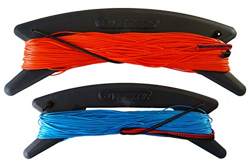 ZYZYZK Vector Winderset Quad Pro Vierleiner Drachenleine Drachenschnur 210/110 Kp 4 x 25 m für Lenkdrachen Leinenset von Vector Kitelines