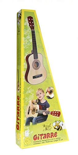 Vedes Wood Guitar(30") Holzgitarre mit 6 Saiten, 75cm von Vedes