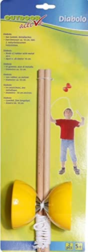 Vedes OutdoorActive Diabolo | Größe: 10 cm | rot oder gelb | Geschicklichkeitsspiel #743 Vedes OutdoorActive Diabolo | Größe: 10 cm | rot oder gelb | Geschicklichkeitsspiel #743 von Vedes