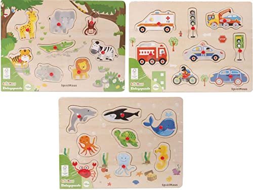Vedes Spielmaus Holz Einlegepuzzle 7-10 Teile von VEDES Großhandel GmbH - Ware