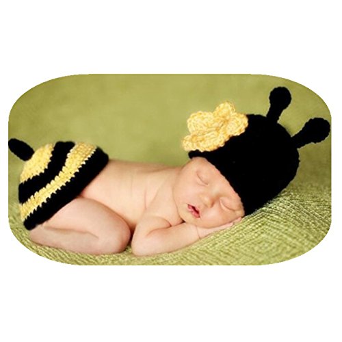 Baby-Fotografie-Requisiten, Mädchen, Jungen, Fotoshooting-Outfits, Neugeborene, Häkelkostüm, Kleinkind, gestrickt, Bienenhut, Hose, Fotografie-Shoot Baby-Fotografie-Requisiten, Mädchen, Jungen, Fotoshooting-Outfits, Neugeborene, Häkelkostüm, Kleinkind, gestrickt, Bienenhut, Hose, Fotografie-Shoot von Vedory