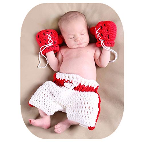 Foto-Shooting-Outfits für Neugeborene, niedlicher Box-Stil, Häkel-Kostüm, Handschuh, Hose für Mädchen, Jungen, Foto-Requisiten Foto-Shooting-Outfits für Neugeborene, niedlicher Box-Stil, Häkel-Kostüm, Handschuh, Hose für Mädchen, Jungen, Foto-Requisiten von Vedory