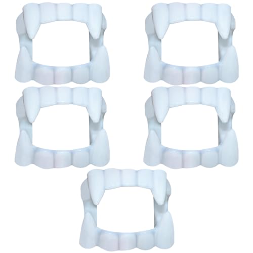Veemoon 1-5 Stücke Vampirgebiss Für Erwachsene Und - Kunststoff Vampirzähne Für Halloween Karneval Und Kostümpartys Perfektes Zubehör Für Gruselige Cosplays Und Mottopartys Veemoon 1-5 Stücke Vampirgebiss Für Erwachsene Und - Kunststoff Vampirzähne Für Halloween Karneval Und Kostümpartys Perfektes Zubehör Für Gruselige Cosplays Und Mottopartys von Veemoon