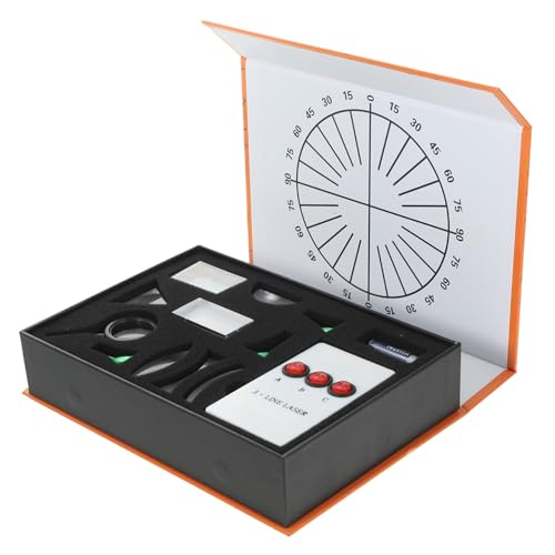 Veemoon 1 Optischer Experimentierkasten Konvexe Linse Physisches Optisches Kit Konvexer Spiegel Physik Labor Ausrüstung Labors Lichtbrechung Reflexion Optik-wissenschafts-kit Glas von Veemoon