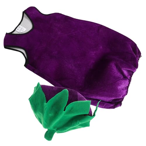 Veemoon 1 Satz Auberginenstyling -Leistungskostüm lustig Cosplay-Kostüm für Cosplay-Kleidung für Cosplay-Party-Kostüm Gemüsekostüm für Stoff Violett Veemoon 1 Satz Auberginenstyling -Leistungskostüm lustig Cosplay-Kostüm für Cosplay-Kleidung für Cosplay-Party-Kostüm Gemüsekostüm für Stoff Violett von Veemoon