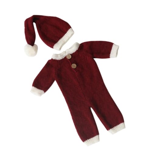 Veemoon 1 Satz Babyanzug Babymützen -weihnachtsanzug Requisite Für Babyfotografie Fotografie Kostüm Fotografie Kleidung Weihnachtskleidung Babymütze Rock -kostüm-requisite Rot Garn Veemoon 1 Satz Babyanzug Babymützen -weihnachtsanzug Requisite Für Babyfotografie Fotografie Kostüm Fotografie Kleidung Weihnachtskleidung Babymütze Rock -kostüm-requisite Rot Garn von Veemoon