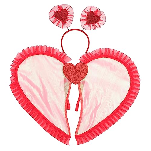 Veemoon 1 Satz Feenflügelkinder Engelskostüme für Mädchen engel kostüm zubehör Kostüm Flügel Kostüm Cosplay Engelsflügel Mädchenflügel Kostümset Engel Stoff rot Veemoon 1 Satz Feenflügelkinder Engelskostüme für Mädchen engel kostüm zubehör Kostüm Flügel Kostüm Cosplay Engelsflügel Mädchenflügel Kostümset Engel Stoff rot von Veemoon