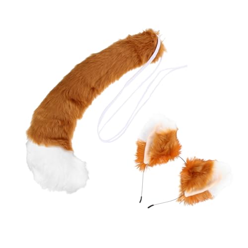 Veemoon 1 Satz Fuchsohren und Tierisches Kostüm Accessoire für Festivals mit Strapazierfähigem Plüschmaterial für Partys und Fotos Sorgt für Einen Süßen und Geheimnisvollen Look Veemoon 1 Satz Fuchsohren und Tierisches Kostüm Accessoire für Festivals mit Strapazierfähigem Plüschmaterial für Partys und Fotos Sorgt für Einen Süßen und Geheimnisvollen Look von Veemoon
