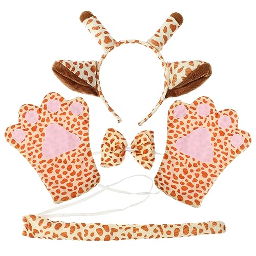 Veemoon 1 Satz Giraffe Kostüm Set für Erwachsene Tier Haarreifen mit Ohren und für Karneval Cosplay und Mottopartys Accessoire für Geburtstagsfeiern Veemoon 1 Satz Giraffe Kostüm Set für Erwachsene Tier Haarreifen mit Ohren und für Karneval Cosplay und Mottopartys Accessoire für Geburtstagsfeiern von Veemoon