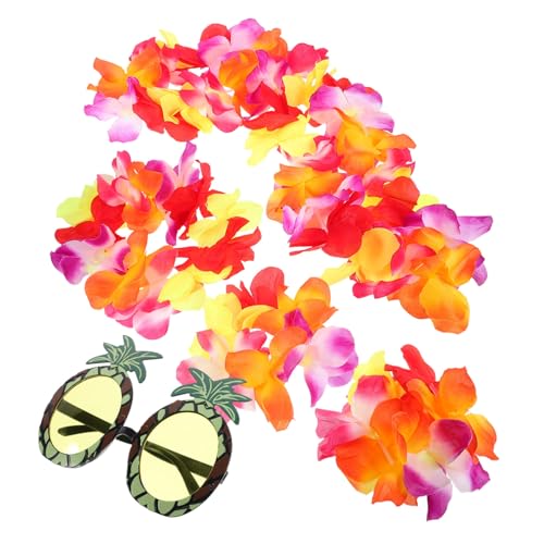 Veemoon 1 Satz Hawaii-Blumen-Halskette Partydekorationen Kranz LED Stirnband thematisiert Girlande Hawaii-Themenstütze Ananas -Sonnenbrille Zubehör für Strandpartys Tuch Veemoon 1 Satz Hawaii-Blumen-Halskette Partydekorationen Kranz LED Stirnband thematisiert Girlande Hawaii-Themenstütze Ananas -Sonnenbrille Zubehör für Strandpartys Tuch von Veemoon