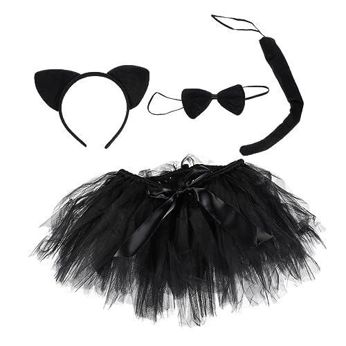 Veemoon 1 Satz Kinderparty-kleidungsset Kleid Für Mädchen Halloween-katzenkostüm Für Halloween -kostüm Katze-halloween-cosplay Halloween Cosplay Kinderrock -rock Black Veemoon 1 Satz Kinderparty-kleidungsset Kleid Für Mädchen Halloween-katzenkostüm Für Halloween -kostüm Katze-halloween-cosplay Halloween Cosplay Kinderrock -rock Black von Veemoon