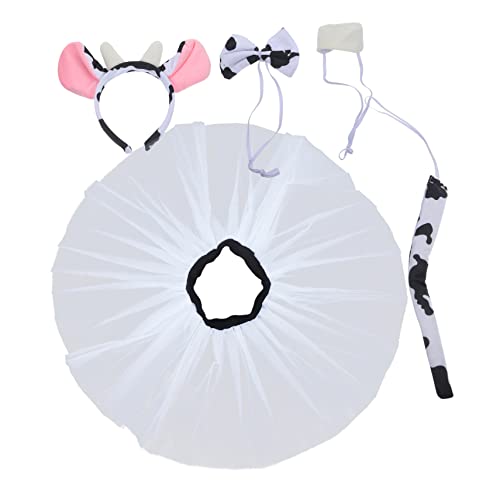 Veemoon 1 Satz Kostümset für Niedliches Kuh Kostüm mit Haarreif Rock Fliege Halloween Geburtstagsfeiern Cosplay Events Tierkostüm Zubehör für Kleine Cowboys Veemoon 1 Satz Kostümset für Niedliches Kuh Kostüm mit Haarreif Rock Fliege Halloween Geburtstagsfeiern Cosplay Events Tierkostüm Zubehör für Kleine Cowboys von Veemoon