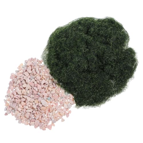 Veemoon 1 Satz Künstliche Grasmatte mit Stein Realistisches Fake Grass für Dekoration von Modelleisenbahnen Dioramen und Miniaturprojekten Dunkelgrün Gras Steine Veemoon 1 Satz Künstliche Grasmatte mit Stein Realistisches Fake Grass für Dekoration von Modelleisenbahnen Dioramen und Miniaturprojekten Dunkelgrün Gras Steine von Veemoon