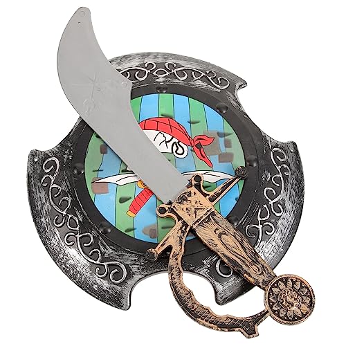Veemoon 1 Satz Piratenschildspielzeug Halloween - Weiches Kostüm für Rollenspiele Cosplay- Sie Schwerter Soldatenspielzeug Plastik Veemoon 1 Satz Piratenschildspielzeug Halloween - Weiches Kostüm für Rollenspiele Cosplay- Sie Schwerter Soldatenspielzeug Plastik von Veemoon