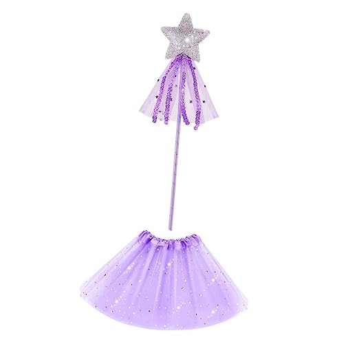 Veemoon 1 Satz Prinzessin Anzug Fairy Kostüm Feen-tutu-kostüm Feenkostüm Für Kleine Mädchen Märchenkostüm Cosplay-kleid Für Mädchen Feenkleid Für Mädchen Feenrock Lavender Polyester von Veemoon