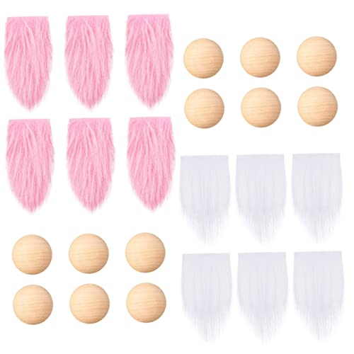 Veemoon 1 Satz Puppenbart Bartperücke falscher Bart Gnomenbart selber basteln Bartset für Männer Gnom Plüsch doll Accessories Valentine Decoration Gnom liefert GNOME Kunstbart Holz von Veemoon