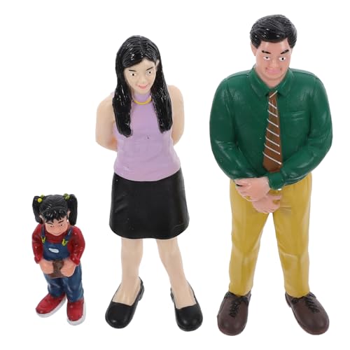 Veemoon 1 Satz Sandtischpuppe Für Mini Attrappe Figuren Menschen Sandtischleute Familienmitglieder Leute Aus Dem Puppenhaus Puppensammlung Puppenhaus Puppen Kinderspielpuppe PVC von Veemoon