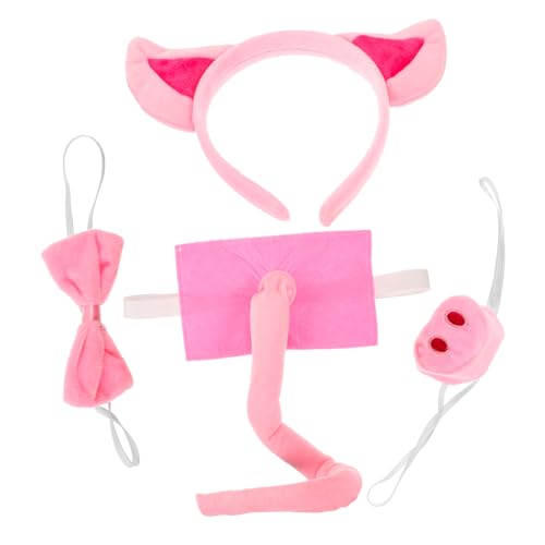 Veemoon 1 Satz Schweineohren-Kopfschmuck Bogen Stirnband Cosplay -Requisiten Tierkostüm für Cosplay Schweinekostüm Schwanzprop Cosplay-Kostüm für Cosplay- Plüsch Rosa Veemoon 1 Satz Schweineohren-Kopfschmuck Bogen Stirnband Cosplay -Requisiten Tierkostüm für Cosplay Schweinekostüm Schwanzprop Cosplay-Kostüm für Cosplay- Plüsch Rosa von Veemoon