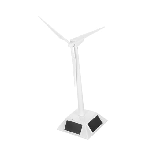 Veemoon 1 Satz Solare Windmühle Solar-betriebenes Modell-drehdeorn Windmühle Wissenschaftliches Werkzeug Für Solar-windrad-skulptur Desktop-windmühlenhandwerk Plastik Weiß von Veemoon