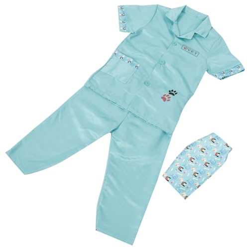 Veemoon 1 Satz Tierarzt Kostüm für schöner Arztkittel Waschbares Kinderkostüm Rollenspielkostüm -Outfit Cosplay-Zubehör Tierarzt-Arzt-Set Polyester Veemoon 1 Satz Tierarzt Kostüm für schöner Arztkittel Waschbares Kinderkostüm Rollenspielkostüm -Outfit Cosplay-Zubehör Tierarzt-Arzt-Set Polyester von Veemoon