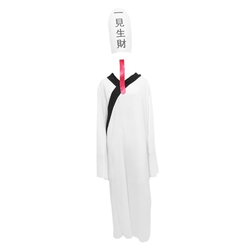 Veemoon 1 Satz schwarz-weiße vergängliche kleidung Halloween-Vergänglichkeits-Outfit Horror-Geister-Outfit halloween costume halloween kleidung Kostüm für Cosplay gruselige Kostüme Stoff von Veemoon