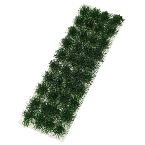 Veemoon 1 Schachtel Simuliertes Gras Miniatur Vegetationsgruppe für Militärmodelle Robustes Kunststoffmaterial Natürliche Farbe für Sandtisch Miniaturlandschaft Modelleisenbahn und von Veemoon