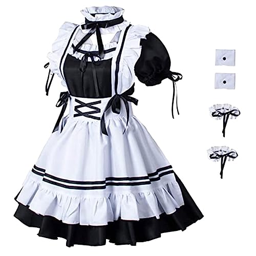 Veemoon 1 Set Für Elegante Anzug Dienstmädchen Rollenspiele Halloween Rollenspiele Zubehör Polyesterfaser Polyester von Veemoon