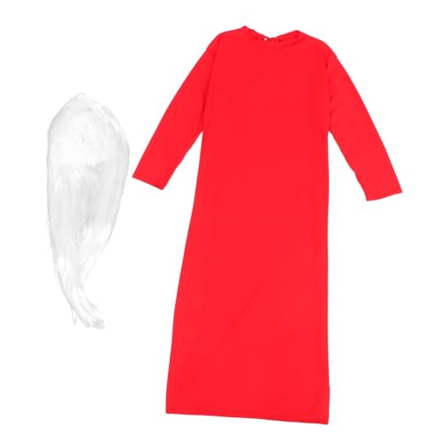 Veemoon 1 Set Horror Geisterkostüm Mit Perücke Für Erwachsene Gruseliges Halloween Party Outfit Realistisches Filmcharakter Cosplay Zubehör Für Aufführungen von Veemoon