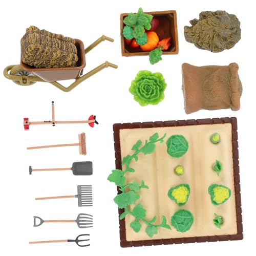 Veemoon 1 Set Pflanzszenenmodell Spielgeräte Landwirtschaftliche Werkzeuge Mini Bauernhof Garten Set Außendekor Miniaturmodelle Bauernhofmodell Mini Bauernhofwerkzeug Mini von Veemoon
