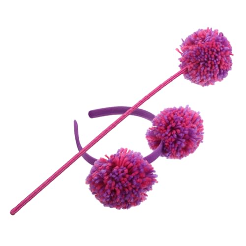Veemoon 1 Set Pom-stirnband, Feenstab, Kopfbedeckung, Party- Für Frauen Und, Halloween, Karneval, Sommerparty-zubehör von Veemoon