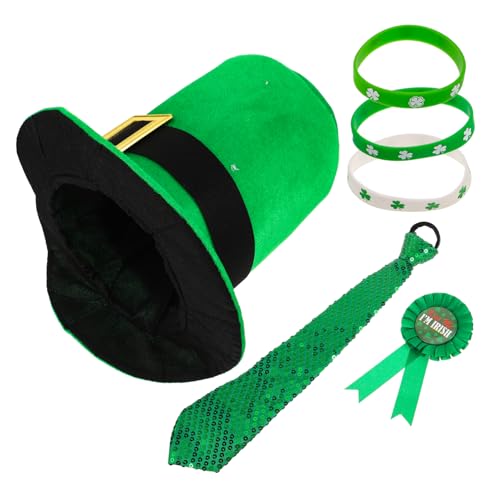 Veemoon Einzigartiges Irisches Hut- Und Krawattenset – Partyzubehör Zum Jungentag Accessoires-set Zum Jungentag Veemoon Einzigartiges Irisches Hut- Und Krawattenset – Partyzubehör Zum Jungentag Accessoires-set Zum Jungentag von Veemoon