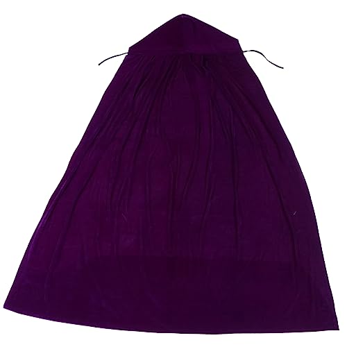 Veemoon 1 Stück Halloween-Mantel Cosplay-umhang Halloween-Cosplay-Mantel Hexenkostüm Haube Capes Umhang Kostüm Schwarzer Umhang Mit Kapuze Halloween-umhänge Umhang Unisex Violett Samt von Veemoon