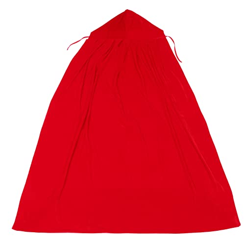 Veemoon 1 Stück Halloween-Mantel Halloween mittelalterlicher Umhang Kap Halloween -Kostüm böse Halloween umhang Halloween Cape weihnachtsdeko Cosplay-Umhang Bühnenumhang Samt rot von Veemoon