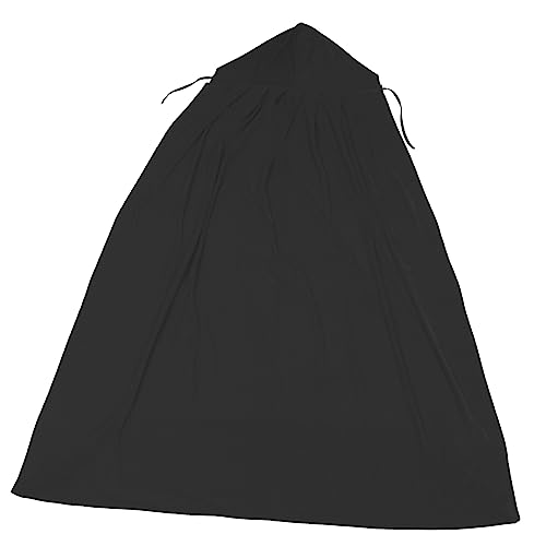 Veemoon 1 Stück Halloween-Mantel Halloween schwarzer Umhang schwarzer Kapuzenmantel Vampir -Kap Plus Rot Halloween umhang Halloween Costume Umhang mit Kapuze Cosplay-Mantel Samt Black von Veemoon
