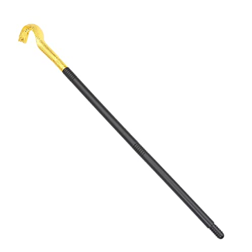 Veemoon 1 Stück Halloween-requisitenstock Schlange Stabstab Vampir Stöcke Für Halloween -kostüm Schädel Halloween-Rohr Kostüme Dreiteiliger Zauberstab Halloween Kostümzubehör Golden von Veemoon