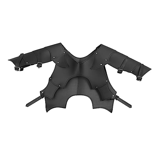 Veemoon 1 Stück Herren PU Schulterpanzer Kostüm für Cosplay Mittelalterliche Veranstaltungen Langlebig für Erwachsene Jugendliche für Halloween Larp Veemoon 1 Stück Herren PU Schulterpanzer Kostüm für Cosplay Mittelalterliche Veranstaltungen Langlebig für Erwachsene Jugendliche für Halloween Larp von Veemoon
