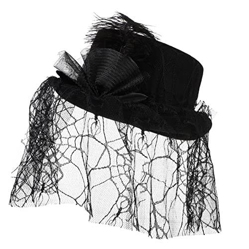 Veemoon 1 Stück Praktischer Damen Zaubererhut Elegantes Kostüm Accessoire für Partys Halloween Bühnenaufführungen für Besondere Anlässe von Veemoon