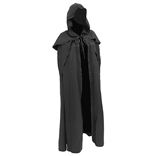 Veemoon 1 Stück Retro -umhang Cosplay Umhang Mit Kapuze Umhang Für Männer Kapuzenmantel Fell Umhang Kapuzenumhang Frauen Vampir -kap Wintermantel Kostüme Polyester (Polyester) von Veemoon
