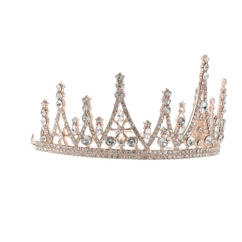 Veemoon 1 Stück Roségoldene Krone Haarschmuck Kopfband für Geburtstagsfeiern und Hochzeiten Bezauberndes für Mädchen und Fotografie Veemoon 1 Stück Roségoldene Krone Haarschmuck Kopfband für Geburtstagsfeiern und Hochzeiten Bezauberndes für Mädchen und Fotografie von Veemoon