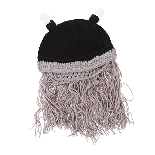 Veemoon 1 Stück Short Beard Viking Hat für Erwachsene Kuschelige Wollmütze mit Horn für Cosplay Partys Kostümzubehör für Winterevents Karneval Geruchsneutral Pflegeleicht Veemoon 1 Stück Short Beard Viking Hat für Erwachsene Kuschelige Wollmütze mit Horn für Cosplay Partys Kostümzubehör für Winterevents Karneval Geruchsneutral Pflegeleicht von Veemoon