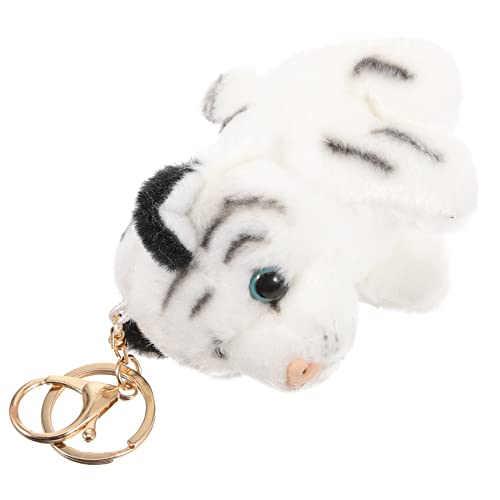 Veemoon 1 Stück Tiger Stofftier Schlüsselanhänger – Niedlicher Tierkreis-Anhänger Aus PP Baumwolle - Ideal Als Glücksbringer Zum Neujahr Oder Als Charmantes Für Studenten von Veemoon