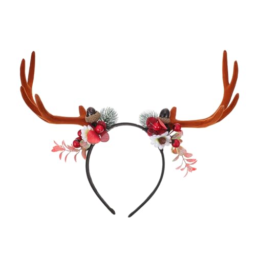 Veemoon 1 Stück Weihnachts Requisiten Geweih Haarband Party Foto Accessoire für Antler Kopfband Festlicher Haarschmuck Veemoon 1 Stück Weihnachts Requisiten Geweih Haarband Party Foto Accessoire für Antler Kopfband Festlicher Haarschmuck von Veemoon
