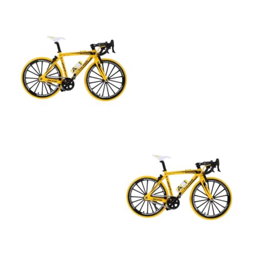 Veemoon 10 - Curving Grip Fingerfahrrad Modell Rennrad Für Sammler Und Puppenhaus - Kreatives Set in Gelb von Veemoon