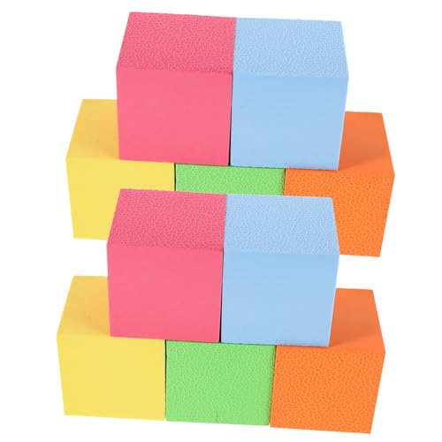 Veemoon 10 Stück Schaumstoffwürfel für Bunte Geometrische Bauklötze für Kreatives Lernen und Spielerische Geometrieentwicklung für Zuhause Klassenzimmer Veemoon 10 Stück Schaumstoffwürfel für Bunte Geometrische Bauklötze für Kreatives Lernen und Spielerische Geometrieentwicklung für Zuhause Klassenzimmer von Veemoon