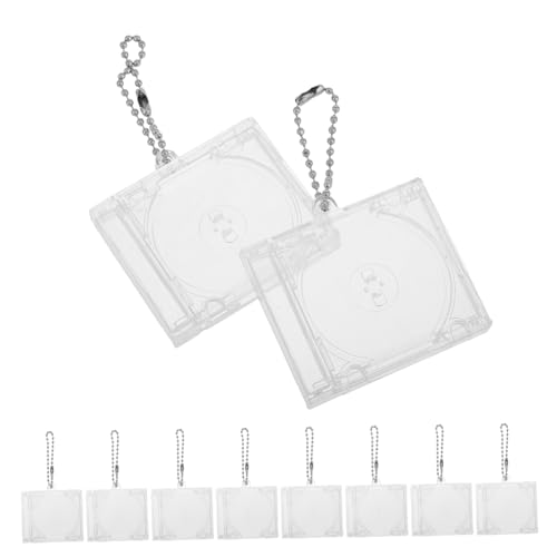Veemoon 10 Stück Schulbeutel Anhängerbox Cd-schlüsselbund Cd-vitrine Schlüsselbund Für Rucksack Mini-cd-hülle Album-schlüsselanhänger Cd-jewel-case Cd-dvd-hülle Abs Transparent Veemoon 10 Stück Schulbeutel Anhängerbox Cd-schlüsselbund Cd-vitrine Schlüsselbund Für Rucksack Mini-cd-hülle Album-schlüsselanhänger Cd-jewel-case Cd-dvd-hülle Abs Transparent von Veemoon